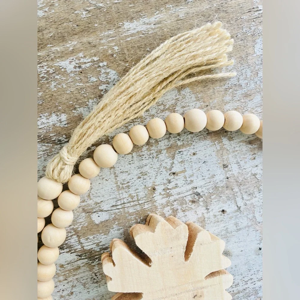 Snowflake Beaded Garland